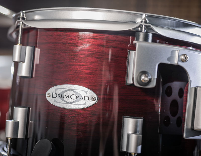DrumCraft Series 6 Limited Black to Red Fade Color