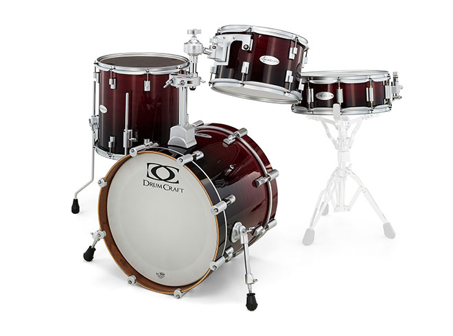 DrumCraft Series 6 Limited Jazz Black To Red Fade