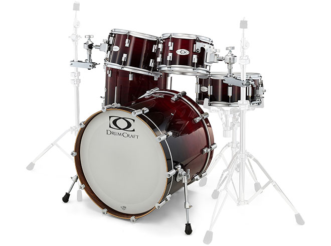 DrumCraft Series 6 Limited Standard Black To Red Fade