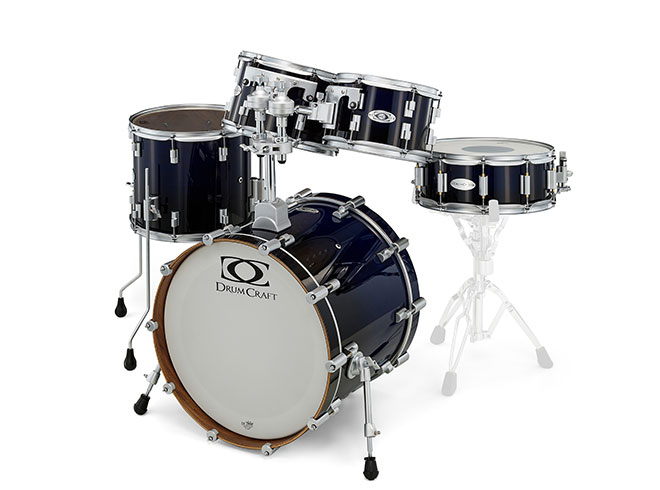 DrumCraft Series 6 Limited Studio Black To Vivid Blue Fade