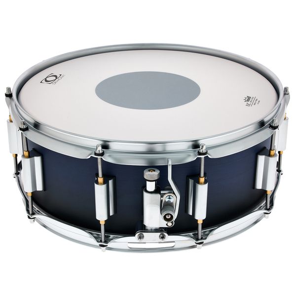 DrumCraft Snare Series 6 14"x5.5" Snare Product Finish Satin Black To Vivid Blue Fade