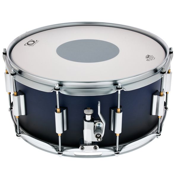 DrumCraft Snare Series 6 14"x6.5" Snare Product Finish Satin Black To Vivid Blue Fade