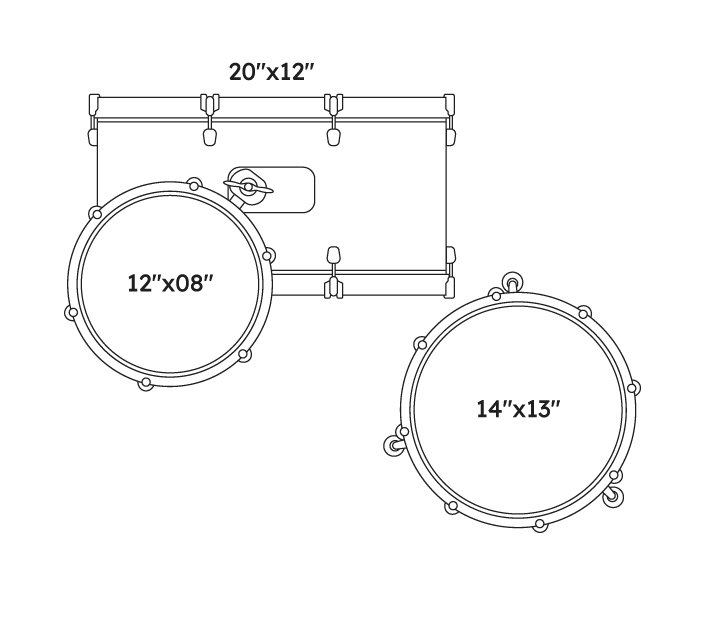 Urban Beat Drum Set BK_sketch